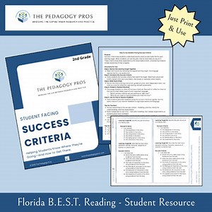 2nd Grade - Student Facing Learning Targets & Success Criteria Bundle