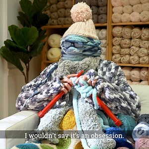 98K views · 1.3K reactions | We wouldn't call it an obsession... (EDIT* Therapist's Sweater Pattern coming soon!) | Lion Brand Yarn | Facebook