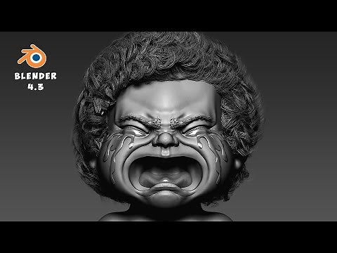 Blender 3D Tutorial: How to Create a Cute Baby Character | Advanced Modeling Techniques