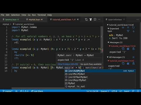 Natural Number Game in Lean 4 - Episode 1 Tutorial World and zero_succ_add