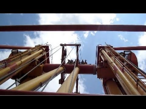 Catapult Front Row Seat on-ride HD POV Six Flags New England