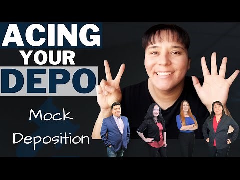 What does a deposition look like? Sample Mock Deposition -- Acing Your Workers' Comp Depo (Part 7)