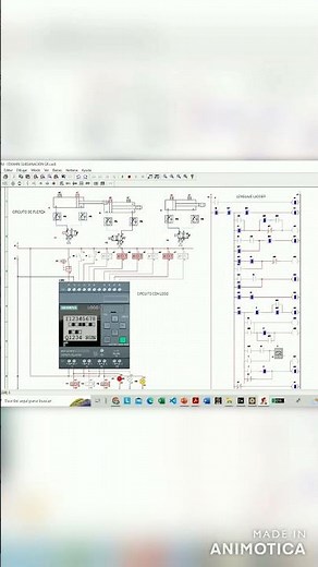 Diseño de circuitos electroneumaticos con PLC Y LENGUAJE LADDER en CADe_Simu💻📟👷‍♂️