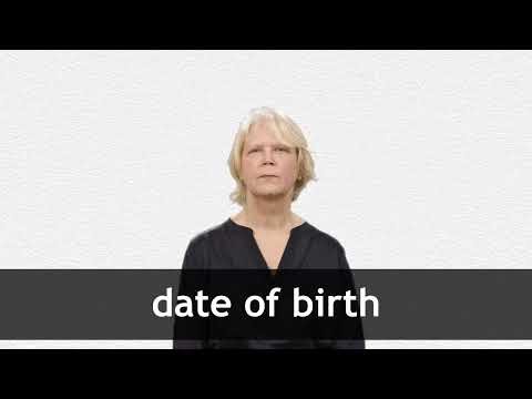 How to pronounce DATE OF BIRTH in American English