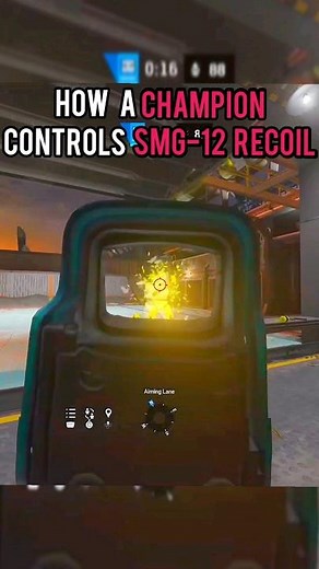 How To Control SMG-12 Recoil... #shorts #rainbowsixsiege #r6siege #bestcontrollersettings #r6