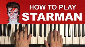 How To Play - David Bowie - Starman (Piano Tutorial Lesson) | AmosDoll Music