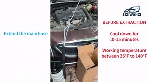 SIXIWANZI 6.5L Oil Extractor Pump, Pneumatic/Manual Fluid Extractor with Pipe Storage Units