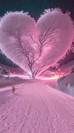 Pink romantic tree heart #nature #amazingnature ❤️❤️￼