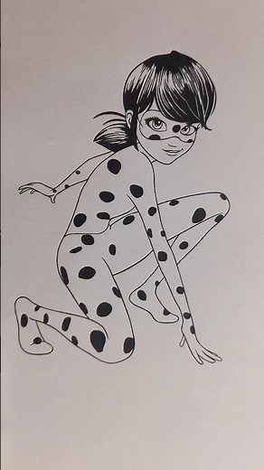 🐞Miraculous Ladybug ⏪ Easy Coloring ✨🎨 #ladybug #art #color