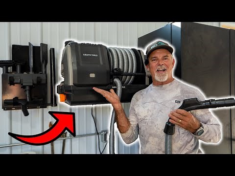 Installing and Testing the Giraffe Tools Wall Mounted RETRACTABLE Vacuum!