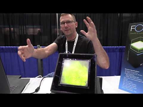 FOVI3D light-field displays with microlens arrays at Display Week 2018