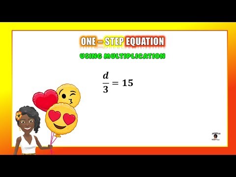 One Step Equation using Multiplication
