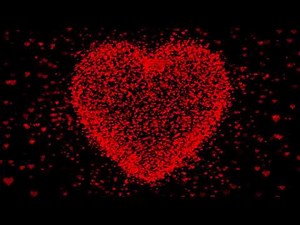 Red Heart Motion Background in Black Screen | New Love Heart Motion Background Video Effect