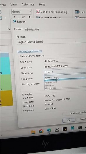 Time Formats - Day: d, dd, ddd, dddd; Month: m, mm, mmm, mmmm ; Year: y, yy, yyy, yyyy #explanation