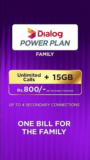 Activating your Dialog Power Plan Family Plan is super easy!