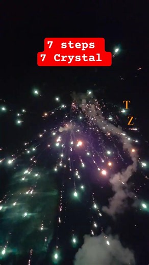7 crystal 7 steps bluestar fireworks #pyro #skyshot #fireworks