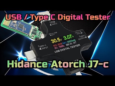 Atorch J7-c USB Digital Tester and Type C / Hidance