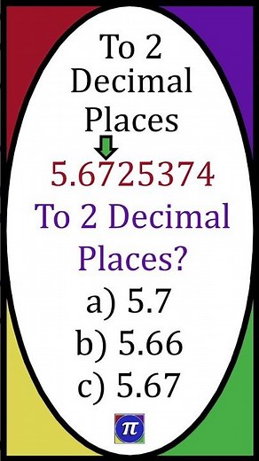 Rounding To 2 Decimal Places Question #shorts #maths #quiz #question #learn