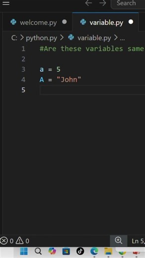 ❓ Is a the Same as A in Python? 🐍