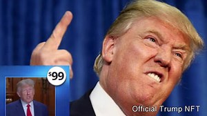 5.2K views · 153 reactions | We’re doing NFT now. Some people are saying perhaps the greatest NFT let me tell you. *I pulled trump’s track out of the already-ridiculous original ad with this fun new tool I’m using for extraction. Try it if you like that type of tomfoolery - https://audiostrip.co.uk/register-cummerbund | DJ Cummerbund | Facebook