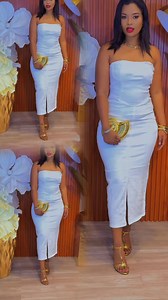 100K views · 3.1K reactions | Trop tsara loatra ♥️️ JP EN COMMENTAIRE : 45000Ar seulement 喝喝喝ROBE JEAN BUSTIER 喝喝喝 Taille S - M - L - Xl - XXL ( Taille M Anaovany model )  S H E I N  Élastique tissu tsara be | Rossane.mg | Facebook