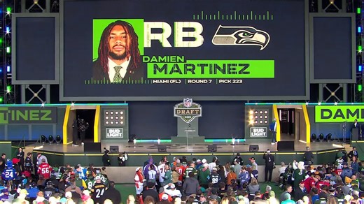Seahawks select Damien Martinez with No. 223 pick in 2025 draft