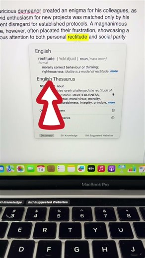 How to quicky find meaning of any word on Macbook - Be 10x productive #shortsfeed
