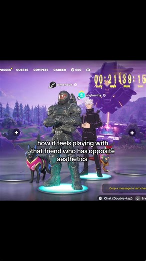 Playing Fortnite with Opposite Aesthetics