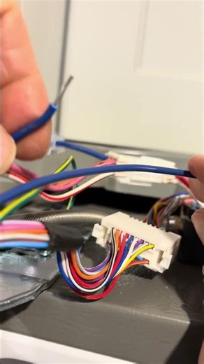 LG fridge 2017, model LMXS30776S /03. Fix broken wire(Neutral) through hinge hole. Water/ice fixed.