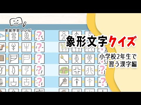 象形文字クイズ【漢字の成り立ち】小学校2年生で習う漢字編
