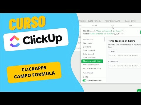Curso Clickup - ClickApps - Campo formula