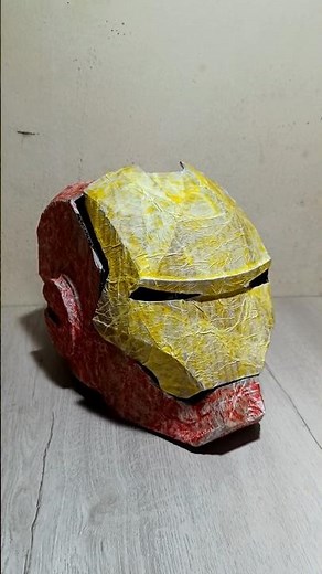 How to make a IRON MAN mask from cardboard easily / diy craft #marvel #avengers