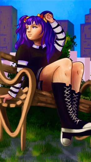 🌿🏙 #art #drawing #artist #aesthetic #krita #speedpaint #artprocess #digitalart