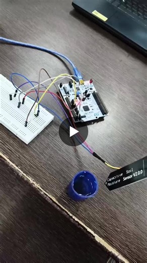 #embeddedsystems #stm32 #iot #soilmoisture #handsonlearning #engineeringstudents #smartagriculture #grateful | SAINA DAS