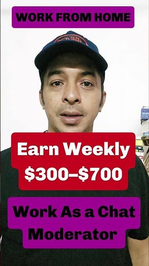 Weekly $700 pay Chat Moderator Work from home