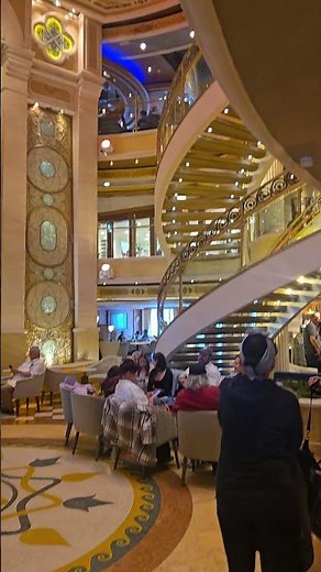 Inside the Elegant Ruby Princess Atrium – Cruise Ship Luxury! #princess #cruiseship