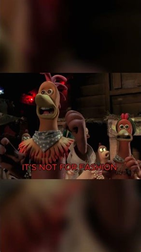 The SCARF Secret in Chicken Run #cartoon