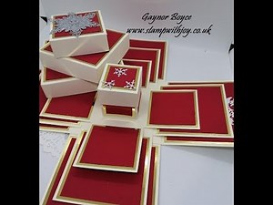4 Exploding Boxes using Stampin' Up! products