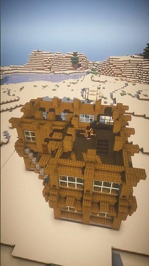 Minecraft: Easy Winter House #minecraft #homebuilding