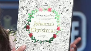 A sneak peek at the cover of #JohannasChristmas my 5th colouring book out in October! Fancy foil and festive inking, ho ho ho! Filmed at Facebook HQ in New York back in the summer. | Johanna Basford