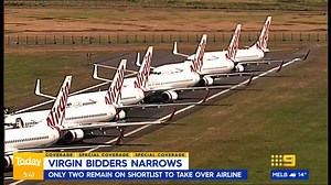 The shortlist of potential buyers of Virgin Australia has been whittled down to just two companies. #9News | 9 News