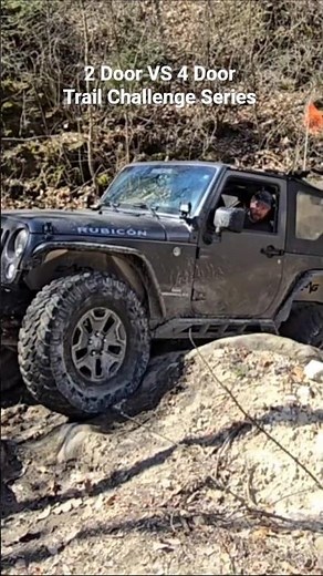 Who Did It Better? 2 Door VS 4 Door Trail Challenge Series #jeep #jeepwrangler #offroad #offroad4x4