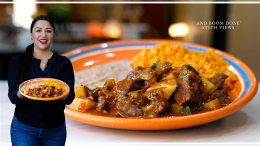 The BEST Mexican Restaurant Beef & Potato Dinner Recipe| BISTEC RANCHERO CON PAPAS