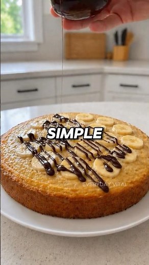 Healthy Banana Cake 🍌🍫 No Flour, High Protein & Super Creamy!
