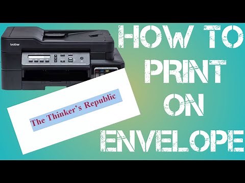 How to print on envelope