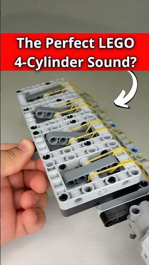 LEGO Technic 4-Cylinder Engine Sound #lego #legotechnic #legoengine