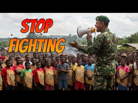 PNG DF personnel giving educational talks to tribes fighting
