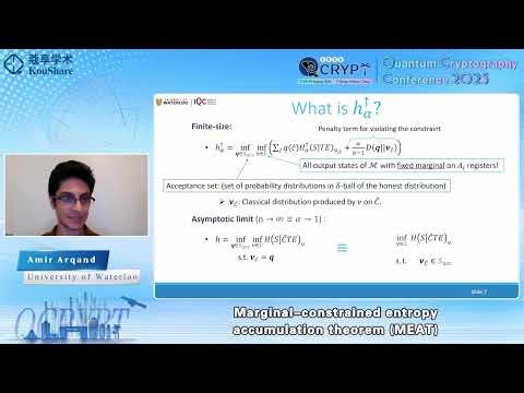 [QCrypt2025] Amir Arqand: Marginal-constrained entropy accumulation theorem