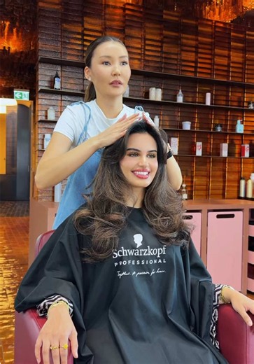 * No filter * No secrets. * Just technique. * @Dana tamim 🫧 #riyadh #ami #butterflyhaircut #before&after #layercut