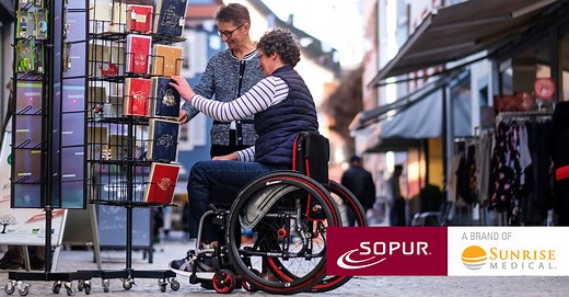 Faltbarer Rollstuhl SOPUR Easy Life | Sunrise Medical